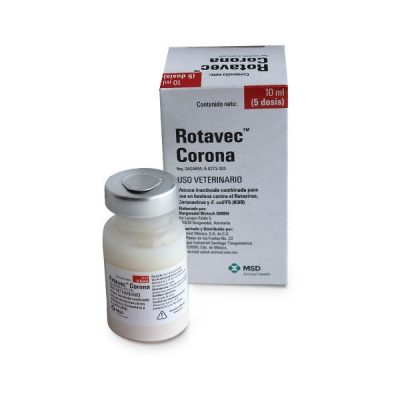 Vacuna inactivada Rotavirus bovino, Coronavirus bovino y E.coli para inmunización de vacas y novillas preñadas.​
