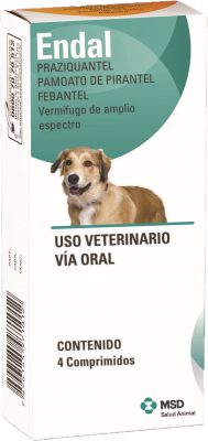 Antiparasitario de amplio espectro para el tratamiento de infestaciones parasitarias por nematodos y cestodos en perros.